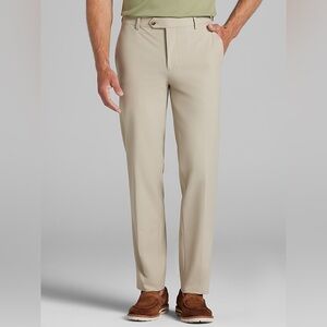 Kenneth Cole Tan Dress Pants, Slim Fit - 30x30